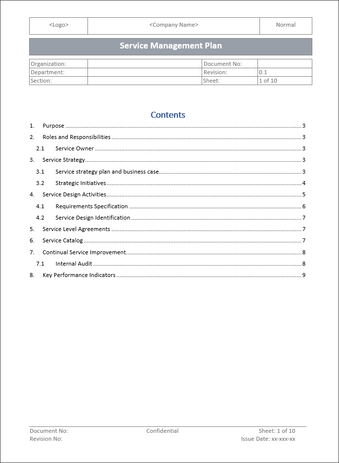 service-management-plan-template-itsm-docs-itsm-documents-templates