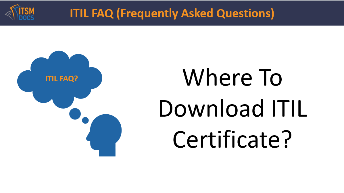 Where To Download ITIL Certificate? – ITSM Docs - ITSM Documents ...