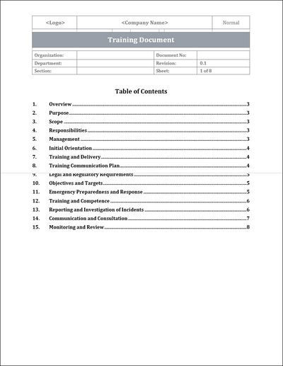 ISO 45001 - Training Document