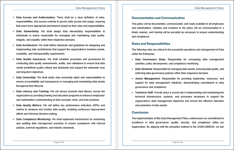 APO14- Data Management Policy Template