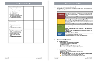 ICT Crisis Communication Plan