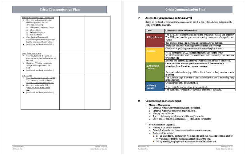 ICT Crisis Communication Plan