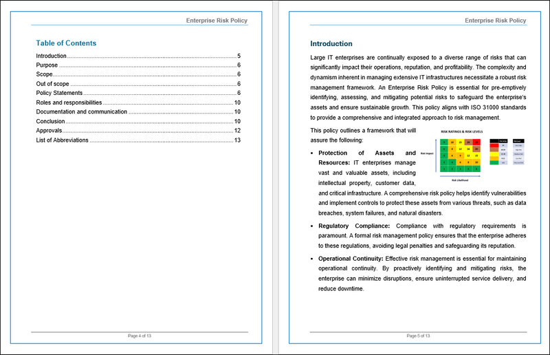 EDM03-Enterprise Risk Policy  Template