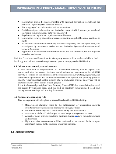 Information Security Management System Policy (ISMS)