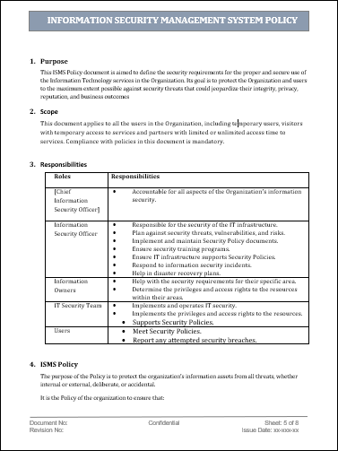 Information Security management System (ISMS)