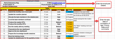 Task List , Task List template