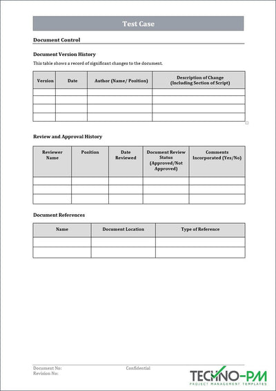 Test Case Word Template